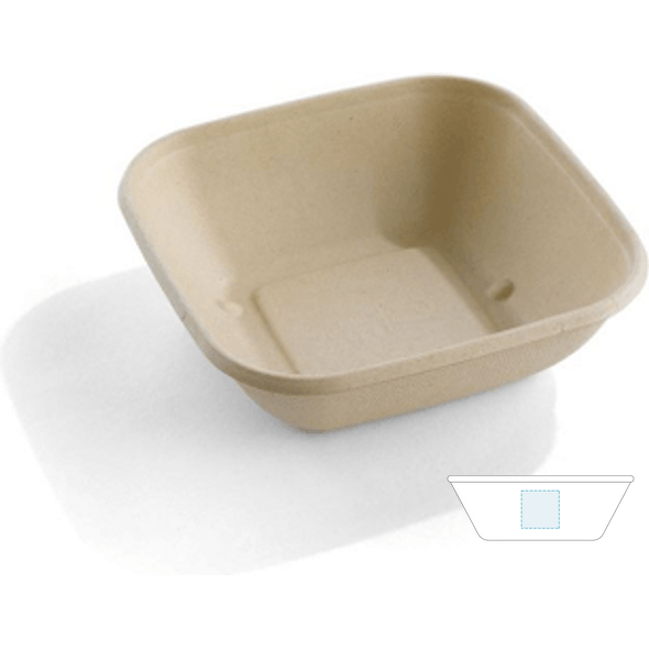 Ciotole quadrate monouso monouso Bio Duro